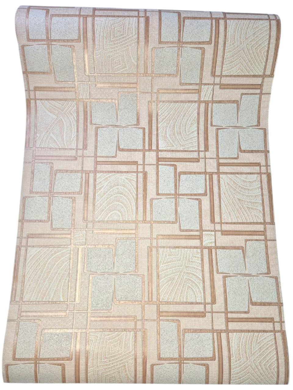 Шпалери вінілові 9421-02 з геометрією для коридору/кухні/вітальні 10x0,53 м Бежево-коричневий (2561468652) - фото 4