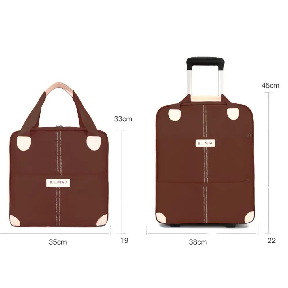 Сумка-валіза Stenson R95587-BR 38x43/31,5x34 см 2 шт. Коричневий (604165) - фото 2 Сумка-валіза Stenson R95587-BR 38x43/31,5x34 см 2 шт. Коричневий (604165) - фото 2