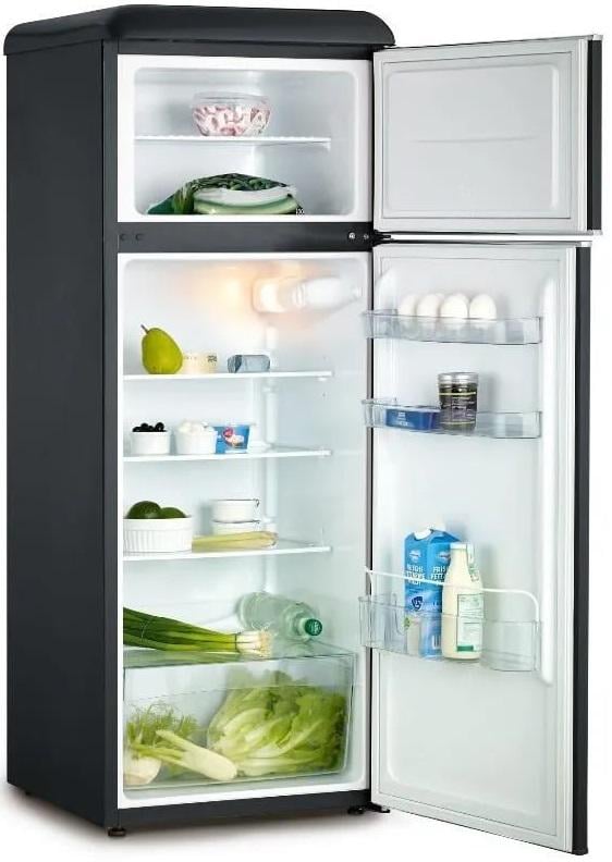 Холодильник Snaige Retro с верхней морозильной камерой 220 л Черный (FR24SM-PRJ30E) - фото 2