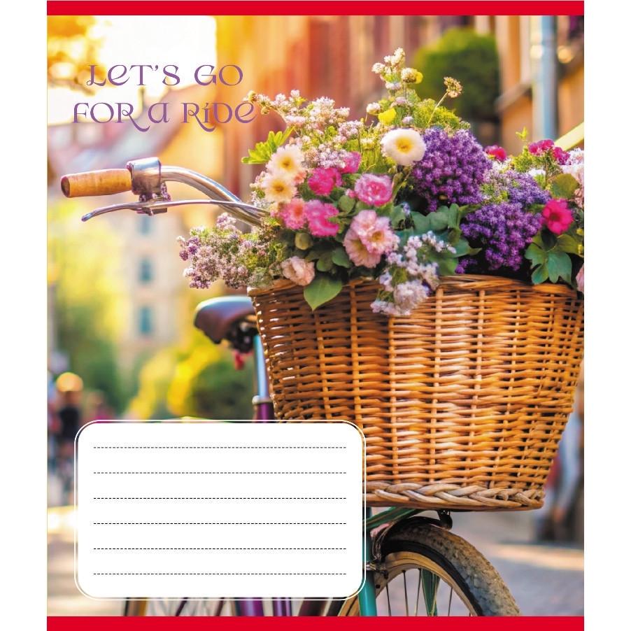 Шкільний зошит Велосипед 096-630091K-2 в клітинку 96 аркушів (RLT55418)