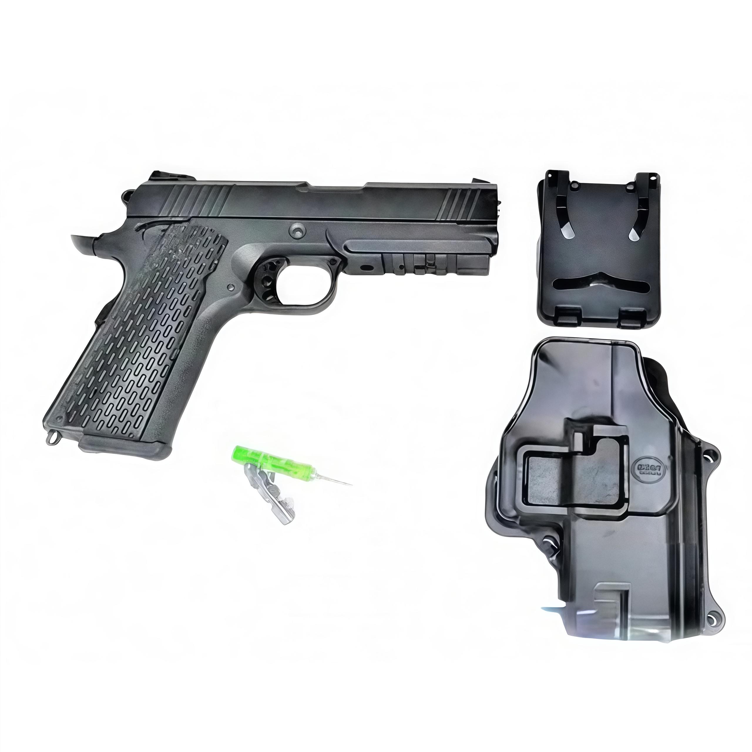 Детский пистолет на шариках Colt 1911 Rail Galaxy G25+ металл с кобурой Черный