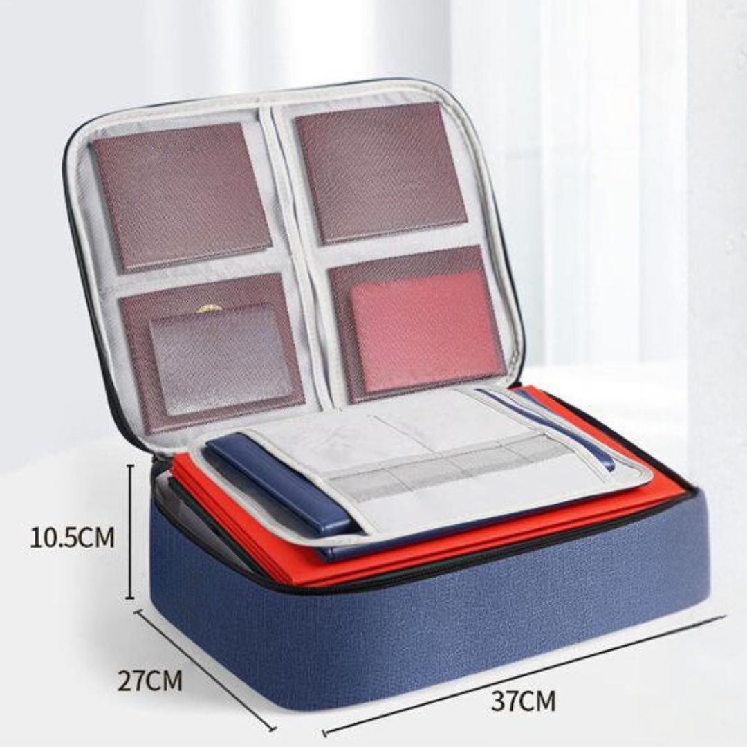 Органайзер туристический на молнии для документов на 2 отделения Темно-синий - фото 5 Органайзер туристический на молнии для документов на 2 отделения Темно-синий - фото 5