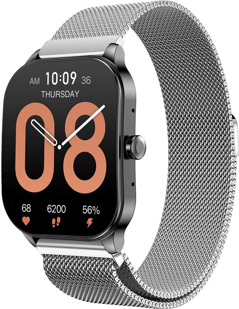Ремешок Миланская Петля Milano для Amazfit Pop 3S/3R Silver (34445-59)