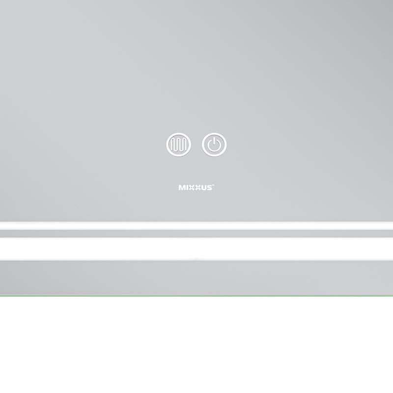 Дзеркало MIXXUS Premium QUADRO MR20-120x80 LED Touch/Anti-fog з димером/лінзою (MP6624) - фото 2 Дзеркало MIXXUS Premium QUADRO MR20-120x80 LED Touch/Anti-fog з димером/лінзою (MP6624) - фото 2
