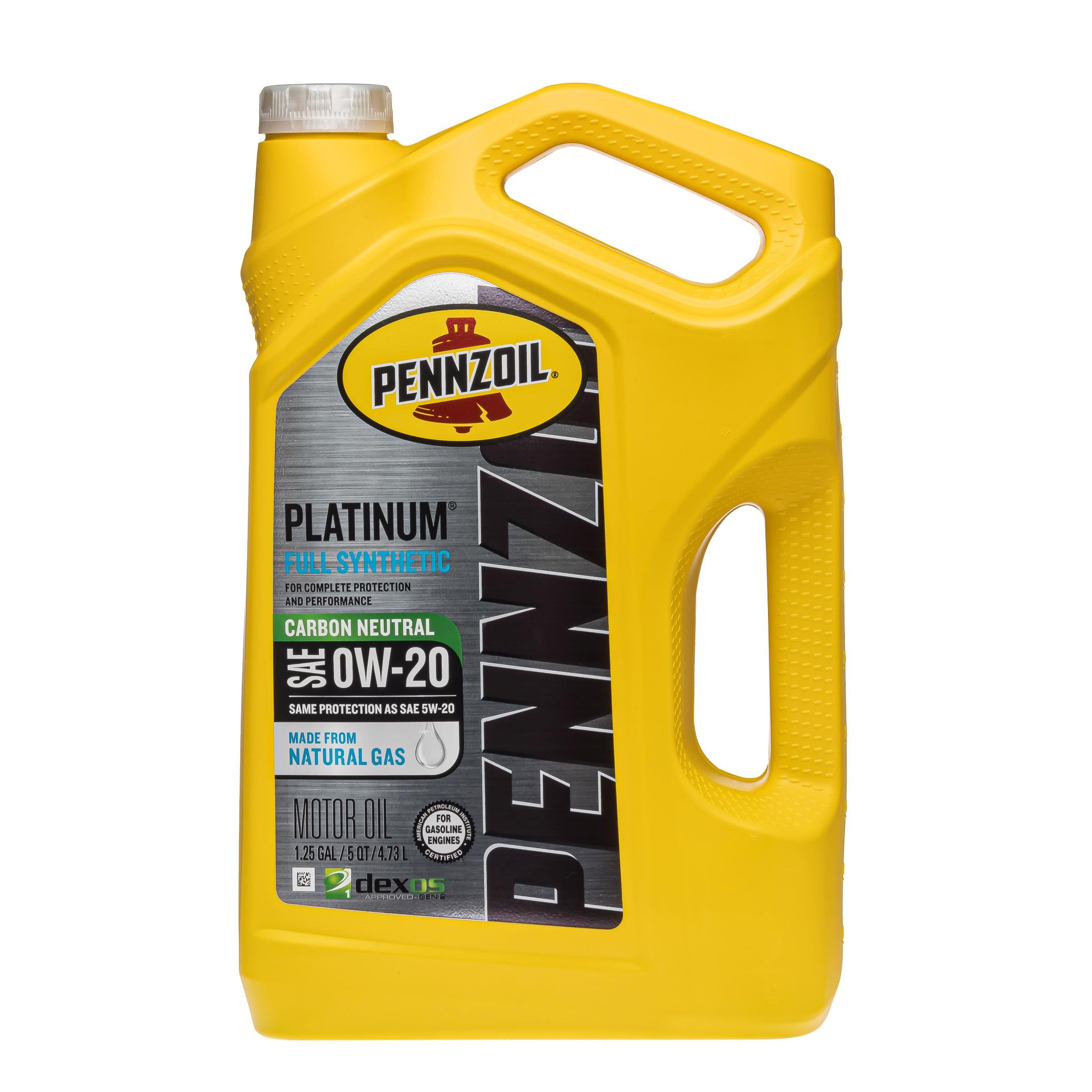 Мастило моторне Pennzoil 0W-20 Platinum Fully Synthetic 4,73 л (550046127)