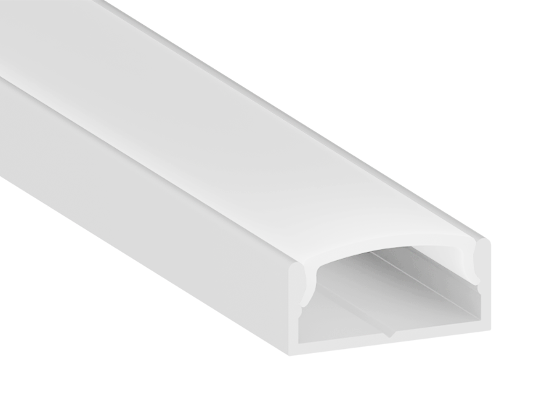 Профиль алюминиевый для светодиодной ленты LEDUA АЛ-111 накладной 2 м Белый (8699)