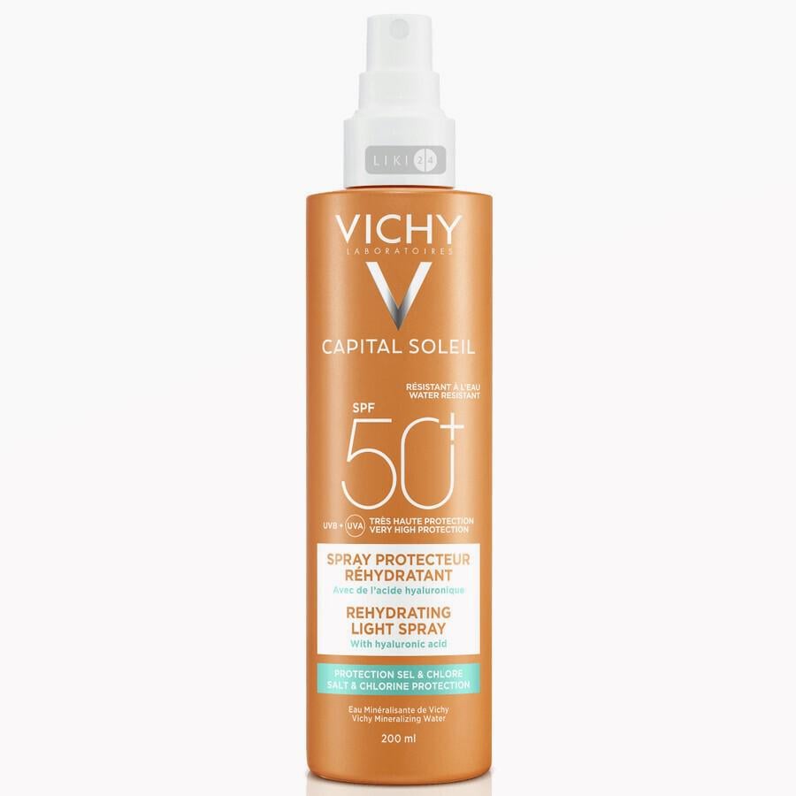 Спрей солнцезащитный Vichy Capital Soleil Beach Protect Anti-Dehydration Spray SPF 50 водостойкий (2625690098)