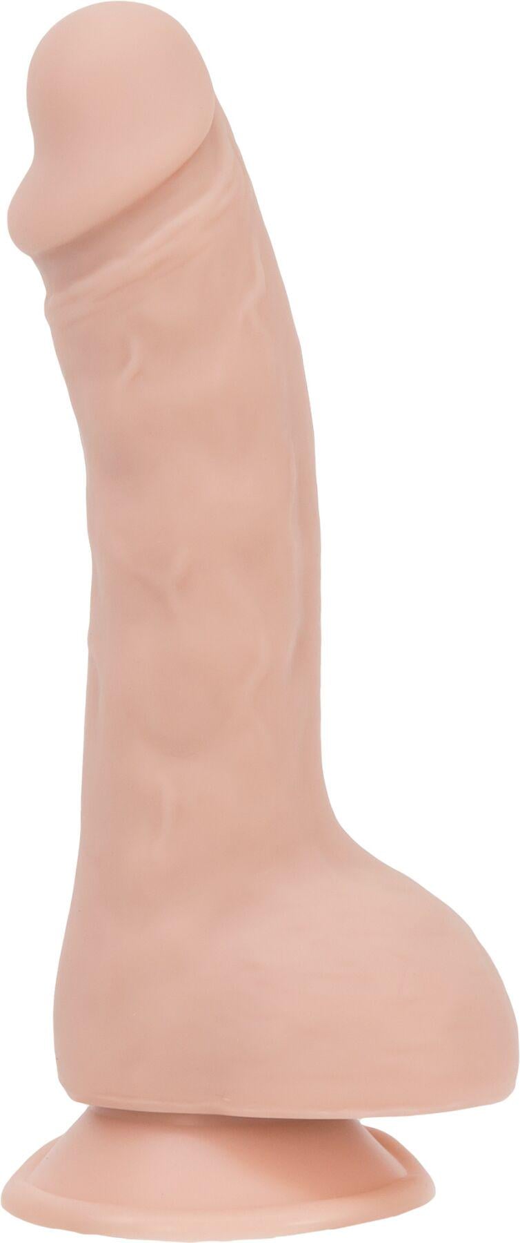 Фалоімітатор на присосці ADDICTION BRAD 7,5" Dildo With Balls Beige (SO5584)