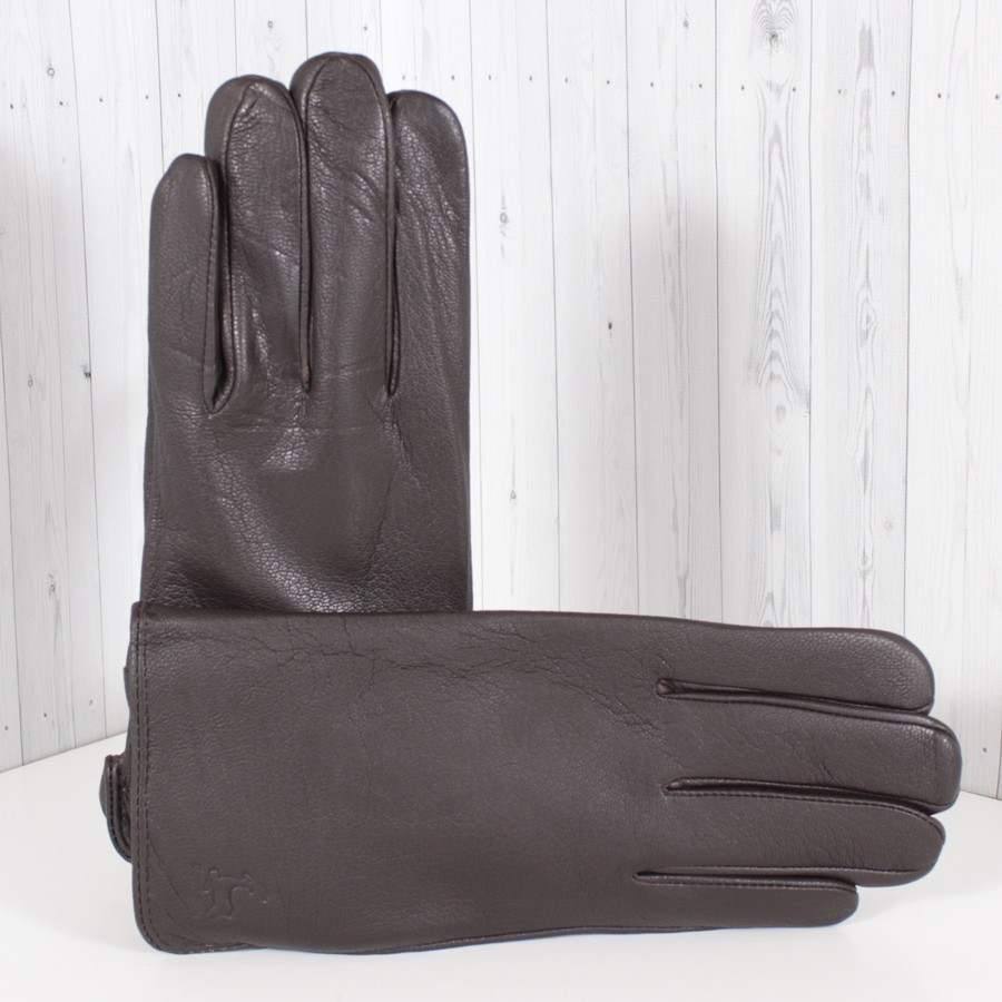 Рукавиці чоловічі шкіряні LM213-2 демісезонні XL/11"/23 см Коричневий (2806676947)