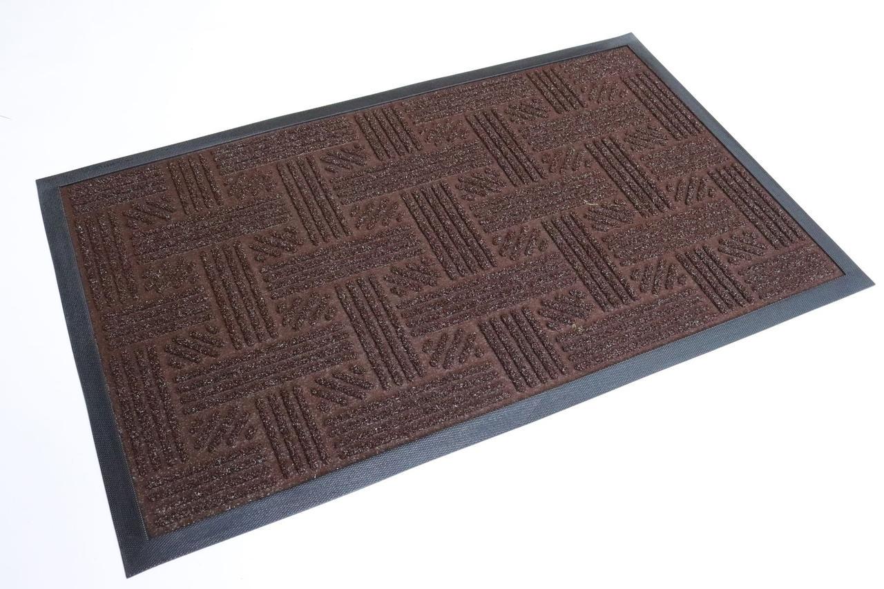Грязезащитный коврик Грасс резиновая основа ворсовая 50х80 см (1109 Vin)