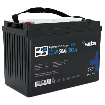 Аккумулятор для ИБП Merlion LiFePO4 25,6V 50 Ач 40А (23872264) Аккумулятор для ИБП Merlion LiFePO4 25,6V 50 Ач 40А (23872264)