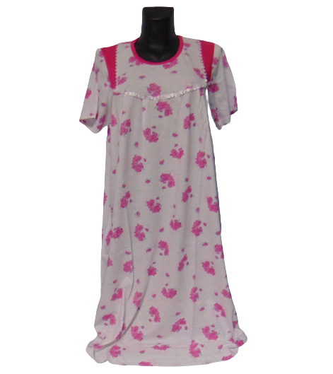 Ночная рубашка женская хлопковая Al-Aziz 1544 р. 48-50 Белый (1761960623)