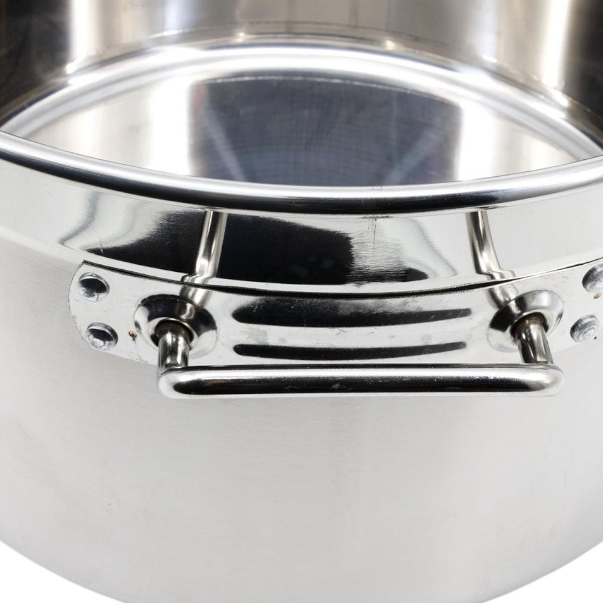 Кастрюля большая A-PLUS из нержавеющей стали 30 л - фото 4 Кастрюля большая A-PLUS из нержавеющей стали 30 л - фото 4