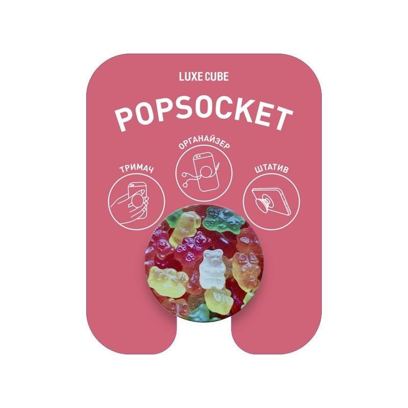 Тримач смартфона Luxe Cube POP 005 Gelly Bears 39,7 мм Pattern (626456)
