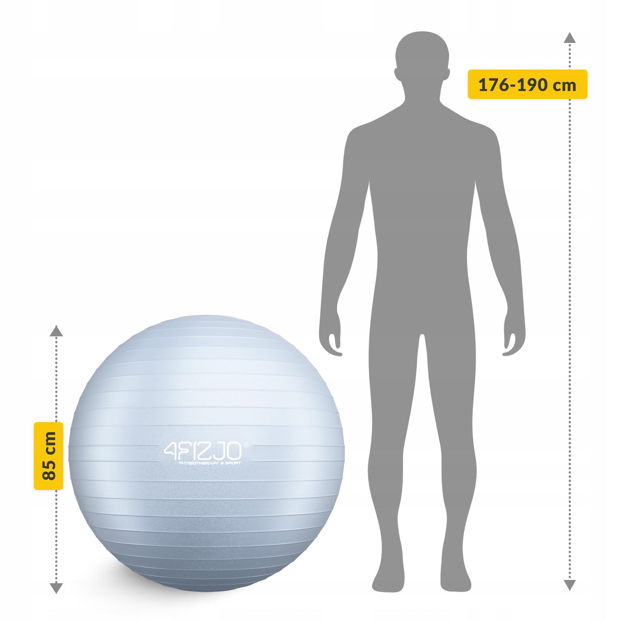 М'яч для фітнесу 4fizjo Anti-Burst 85 см Grey (P-5905973404822) - фото 2 М'яч для фітнесу 4fizjo Anti-Burst 85 см Grey (P-5905973404822) - фото 2