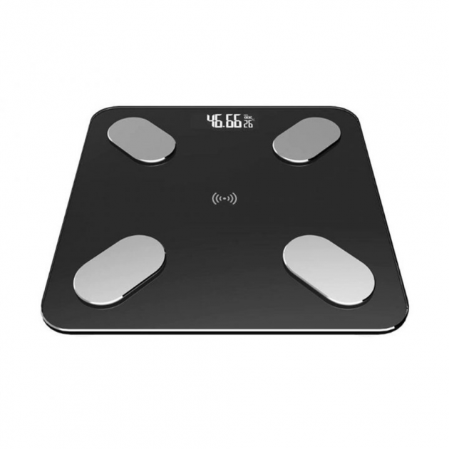 Умные смарт весы электронные с приложением для смартфона bluetooth bathroom scale Black