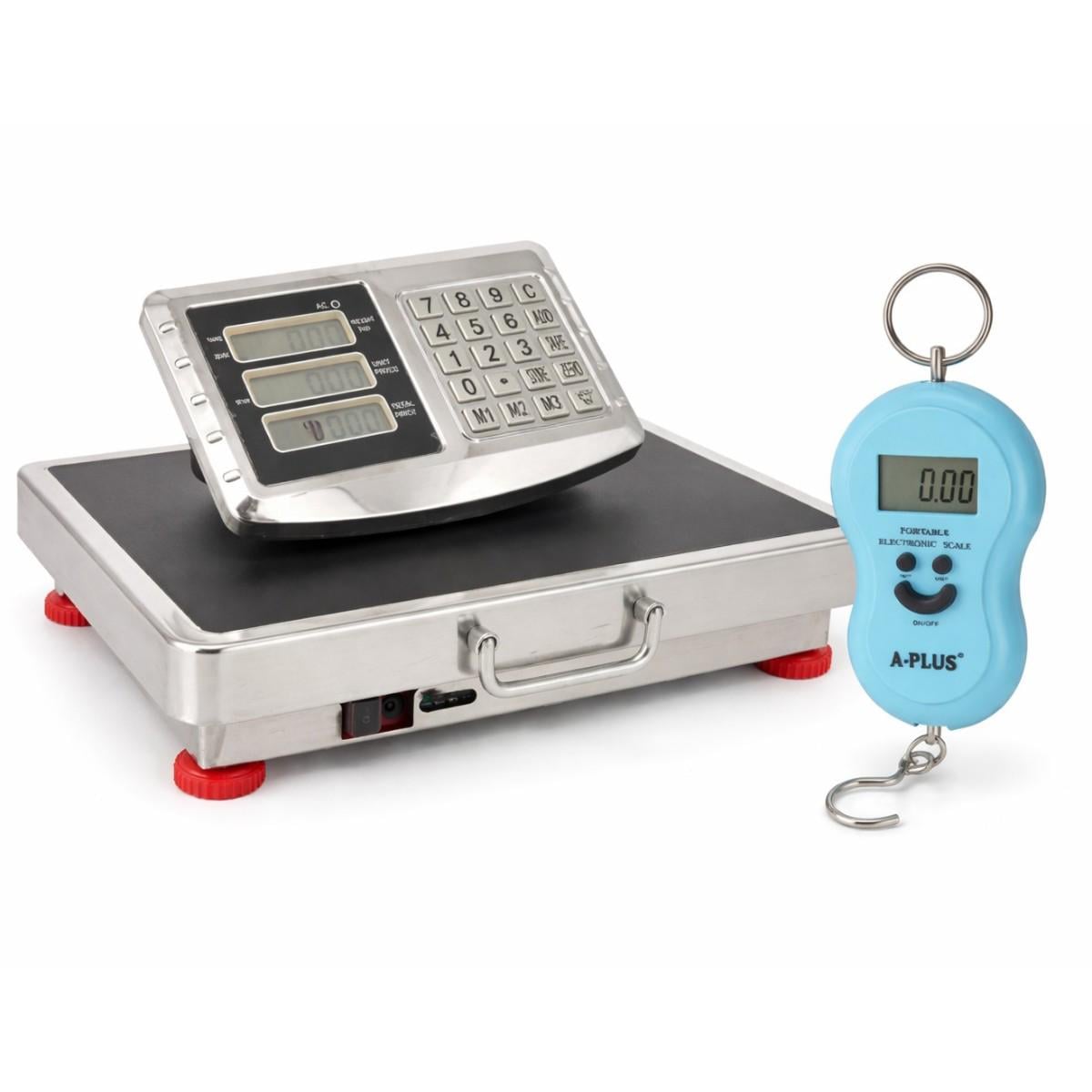 Весы торговые платформенные A-PLUS до 150 кг и электронный кантер до 50 кг