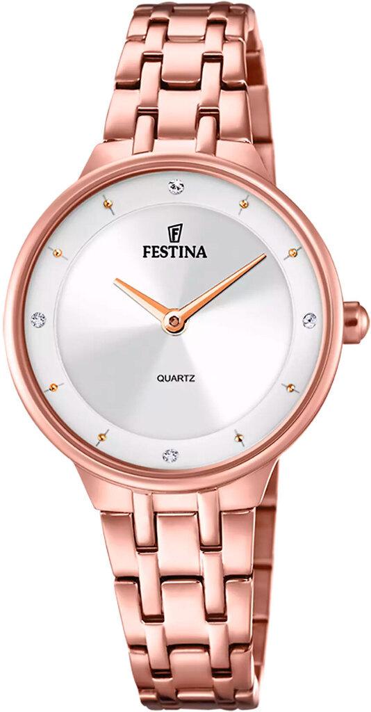 Наручные часы женские Festina F20602/1 Mademoiselle со стальным корпусом WR 50 м и серебристым циферблатом