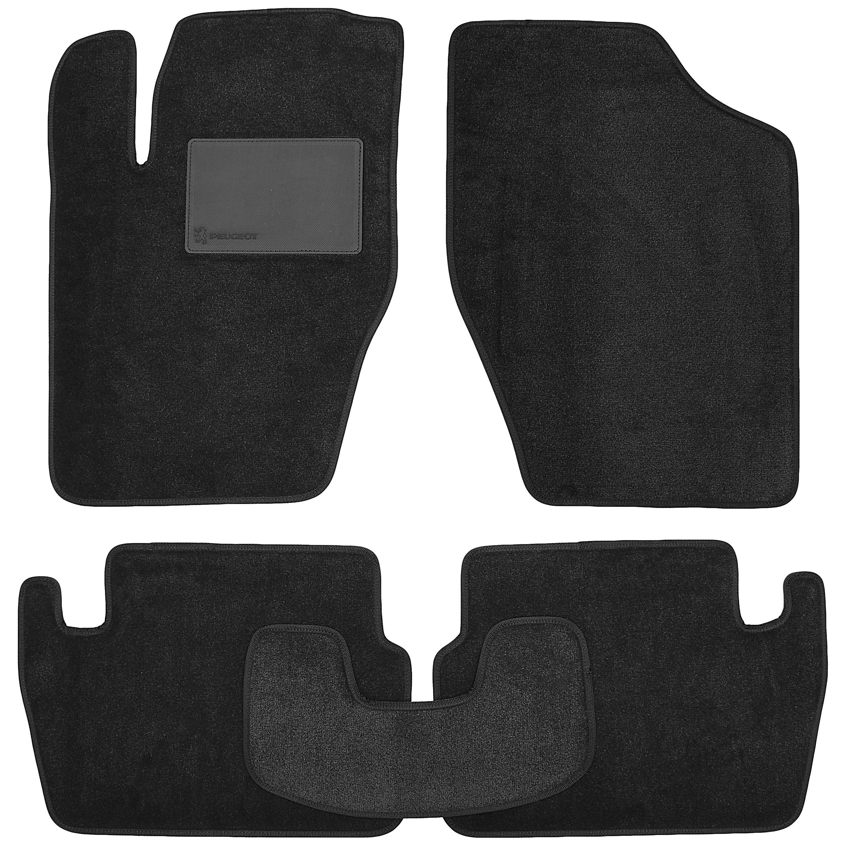 Коврики в салон для Peugeot 307 '01-07 текстильные Черный