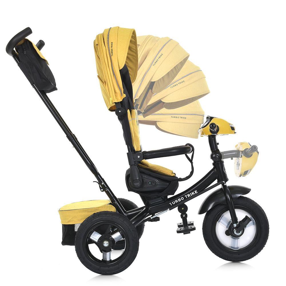 Детский велосипед трехколесный Turbo Trike MT 1007 резиновые колеса Желтый (723286210) - фото 2 Детский велосипед трехколесный Turbo Trike MT 1007 резиновые колеса Желтый (723286210) - фото 2