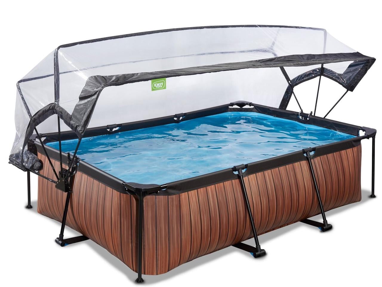 Бассейн Exit Toys с куполом 220х150х65 см цвет Дерево