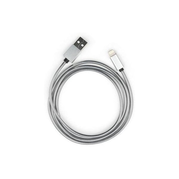 Кабель Vinga USB 2.0 AM to Lightning 1 м Silver (VCPDCLSSJ1S)