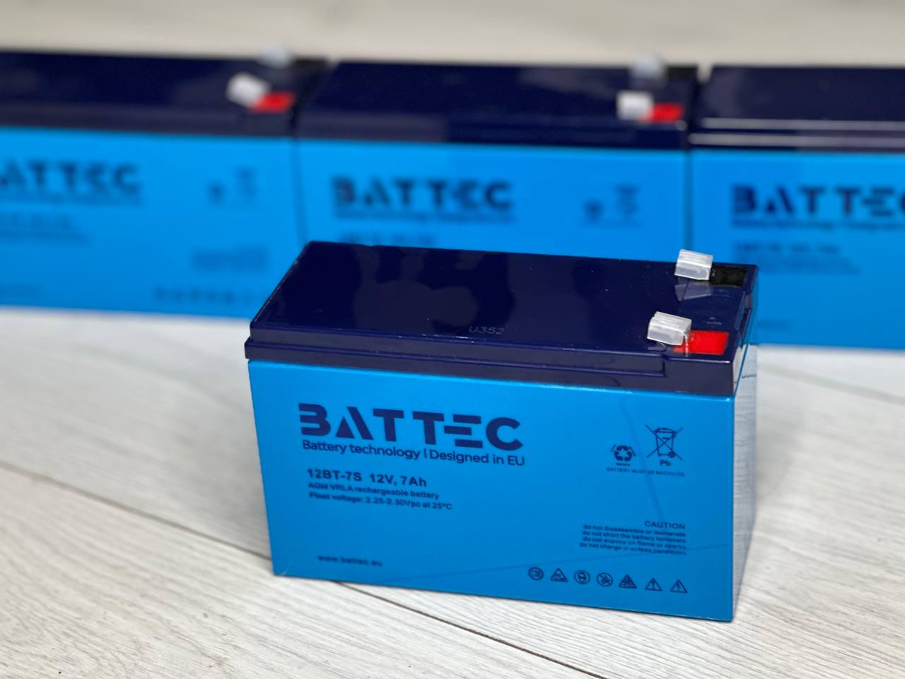 Аккумуляторна батарея к ИБП AGM BatTec 12 В 7 Ач - фото 4