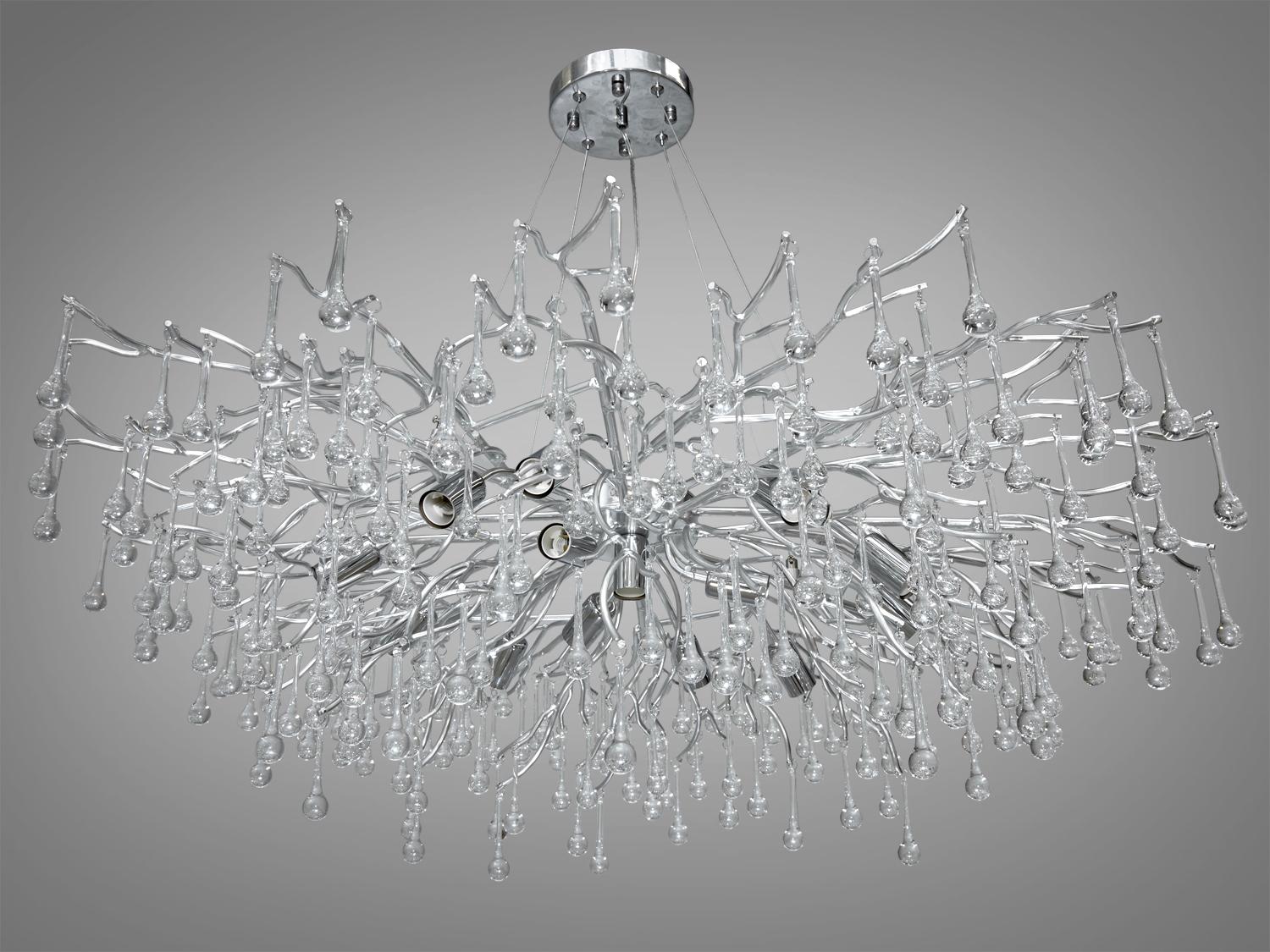 Люстра хрустальная подвесная 40 Вт Хром (607-1000CH) - фото 2 Люстра хрустальная подвесная 40 Вт Хром (607-1000CH) - фото 2