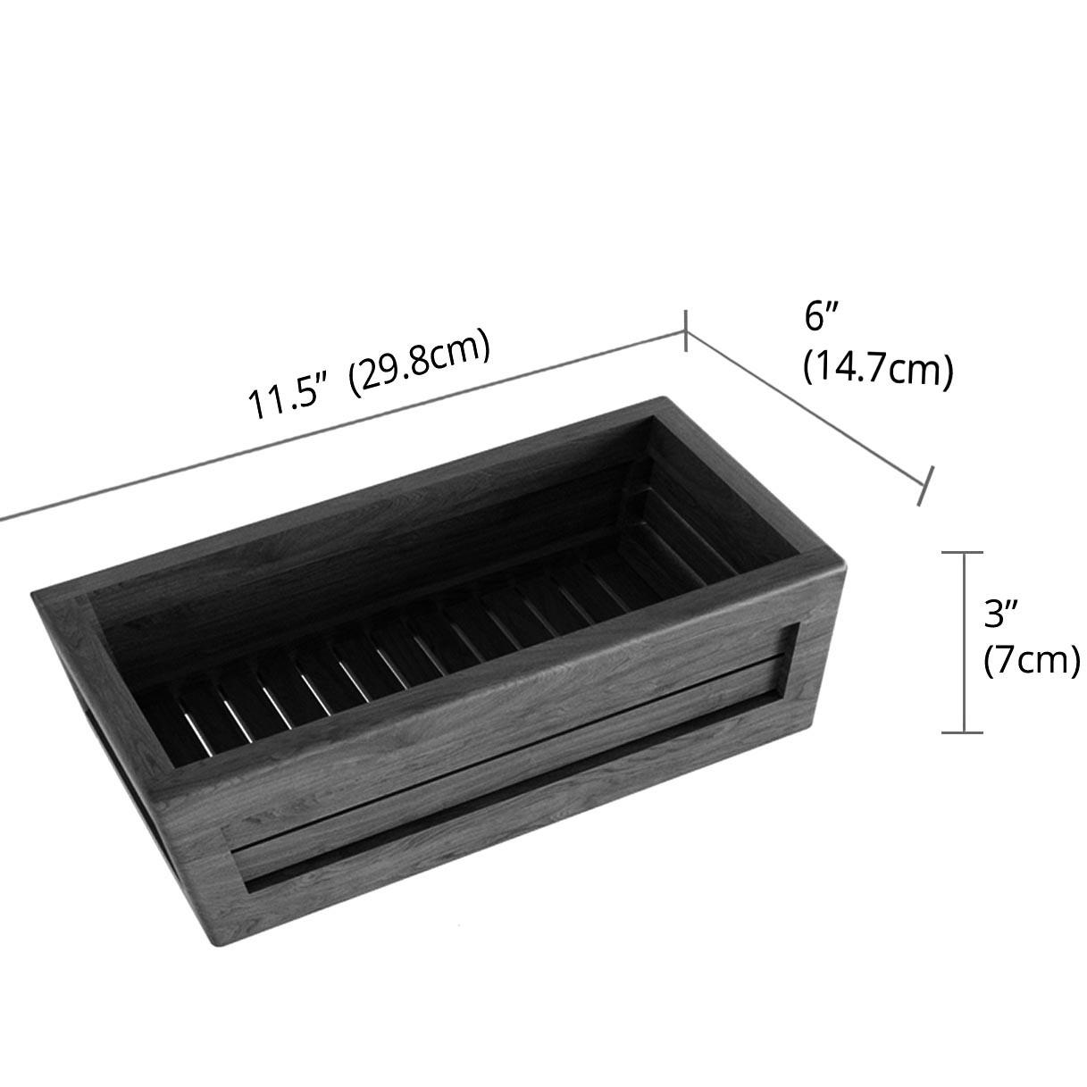 Полка для ванной настольная из дерева Хануман Капучино (ВНО-004609) - фото 2 Полка для ванной настольная из дерева Хануман Капучино (ВНО-004609) - фото 2