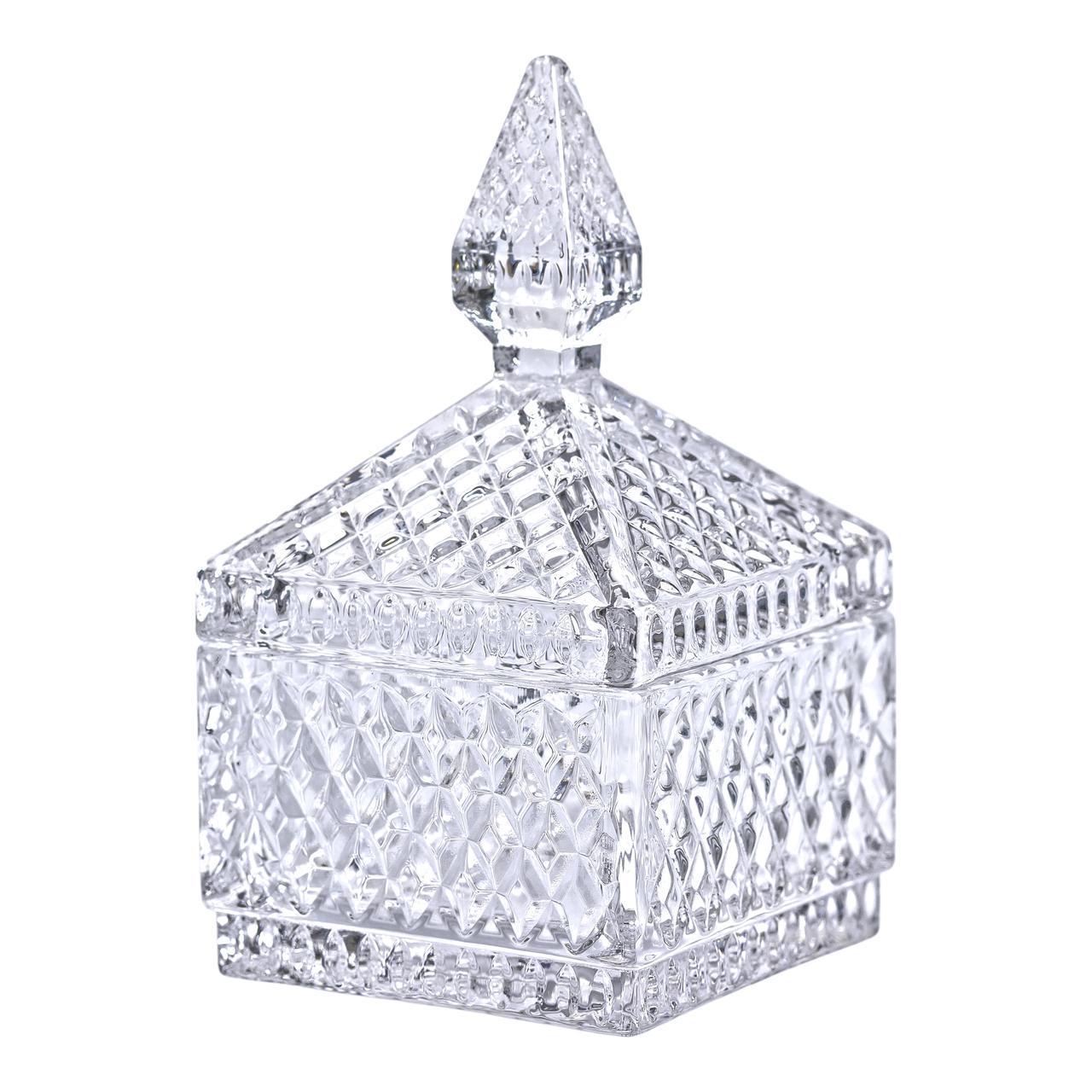 Цукорниця скляна з кришкою квадратна HP-YH-41 8,5х8,5х15 см (A-033642) - фото 5 Цукорниця скляна з кришкою квадратна HP-YH-41 8,5х8,5х15 см (A-033642) - фото 5