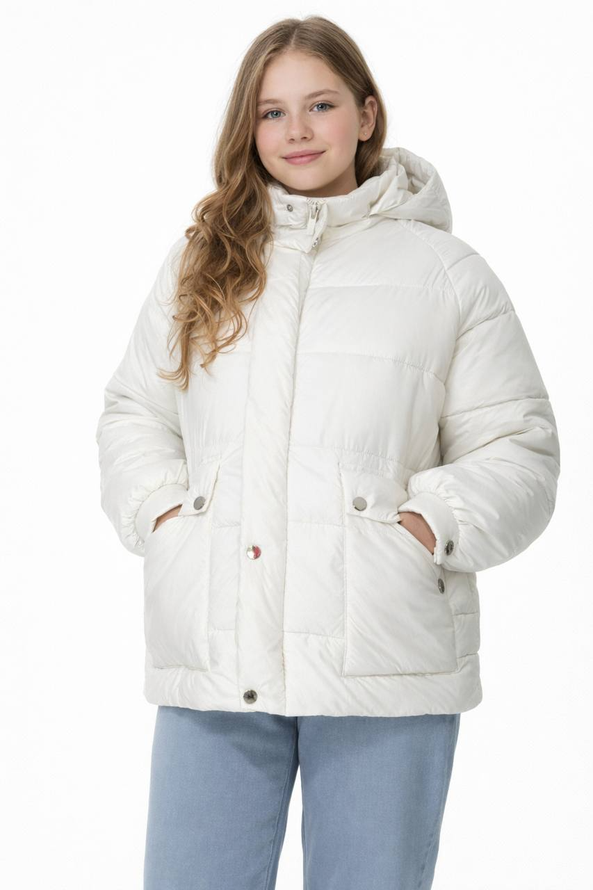 Куртка демісезонна жіноча One size Молочний (006)