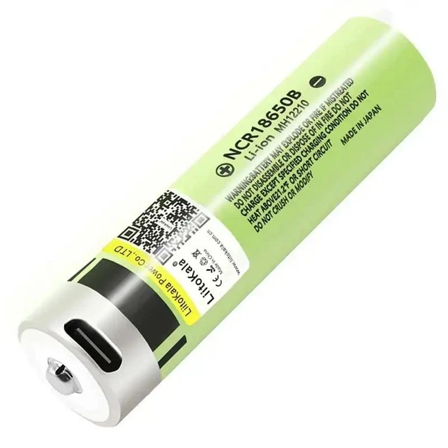 Аккумулятор 18650 LiitoKala USB-34B 3400 mAh с портом Type-C для зарядки и платой защиты 8А 3,7V (19310)