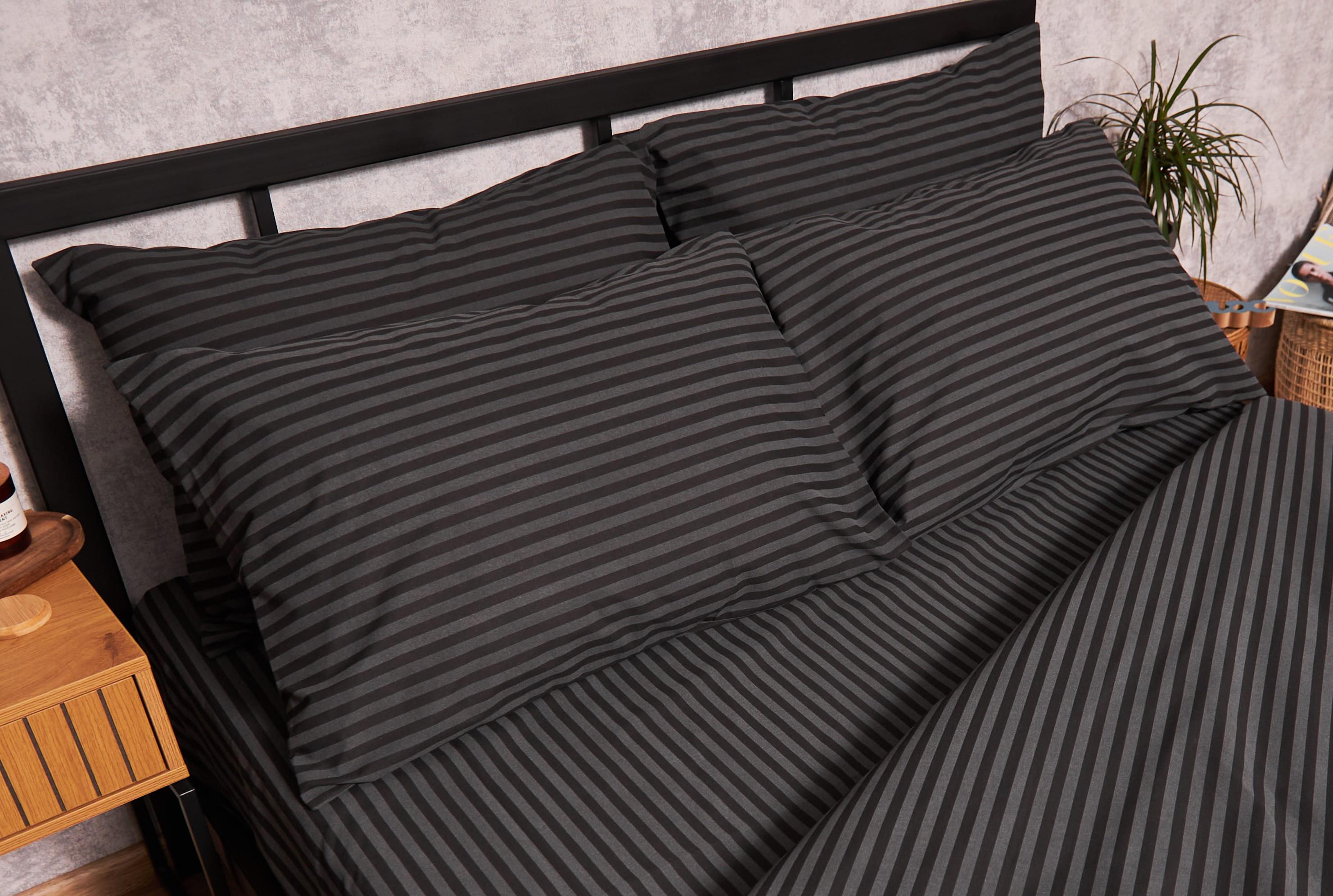 Набір наволочок Moon&Star Gold Люкс Gray Stripe бязь 50х50 см 2 шт. (MS-840000212)