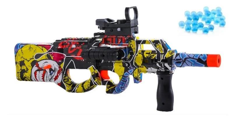 Игрушечный гидрогелиевый электрический автомат P90 на орбизах 50 см (1872442079)