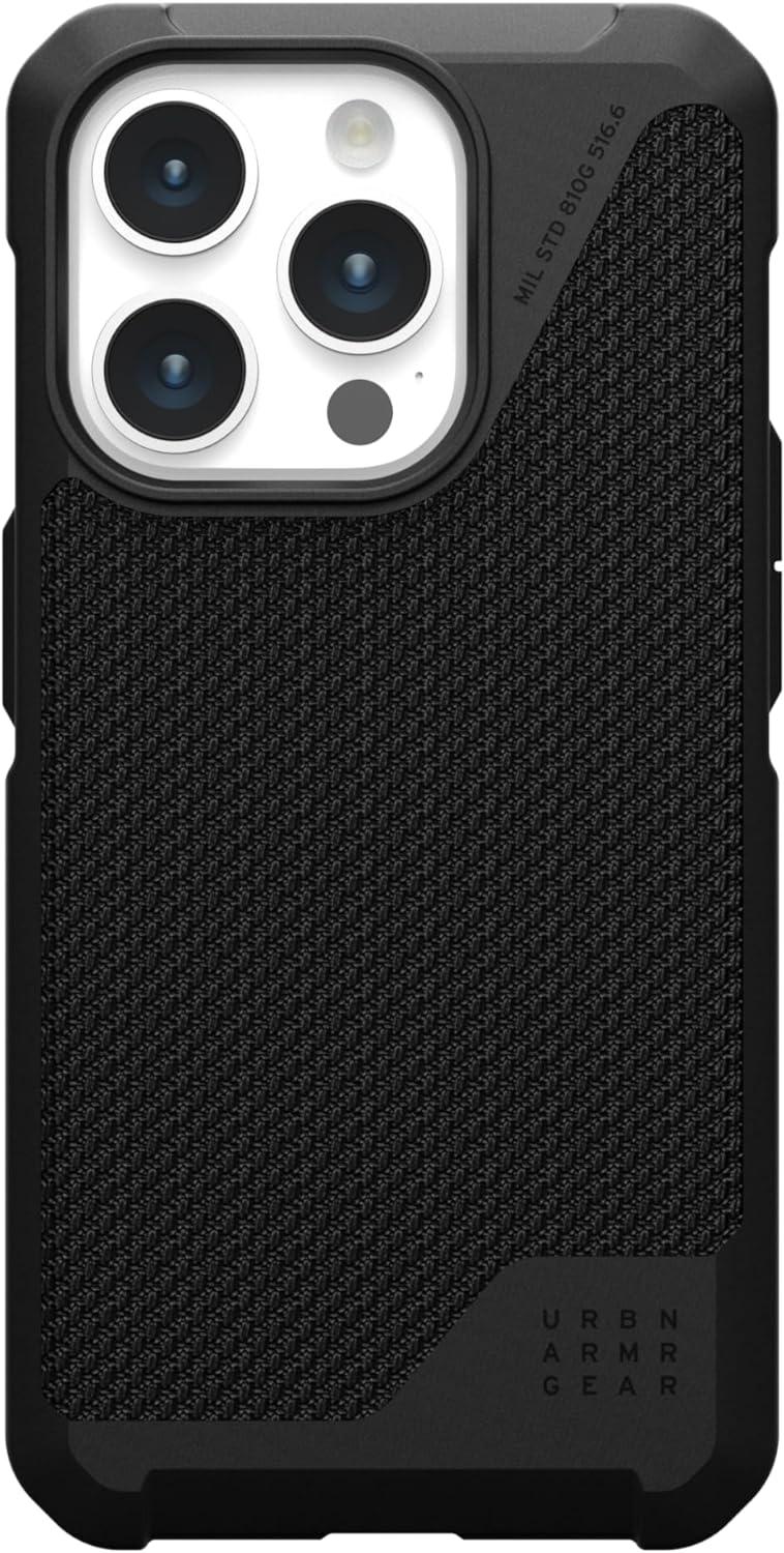 Чохол накладка для телефону UAG Metropolis LT Magsafe Apple iPhone 15 Pro Kevlar Black - фото 1