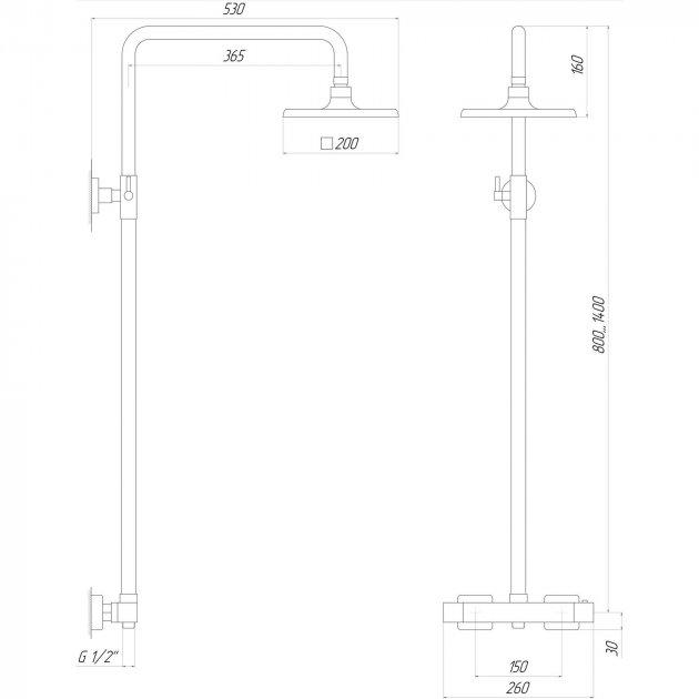 Душевая система Globus Lux GLM-0040T - фото 5