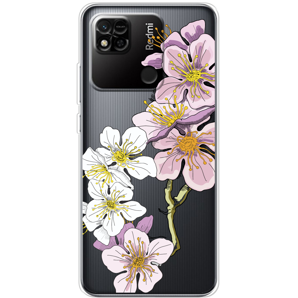Чехол BoxFace Xiaomi Redmi 10A Cherry Blossom Прозрачный силикон (44590-cc4-44590)