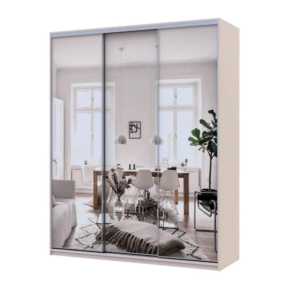 Шкаф-купе Doros Сити Лайт 3 зеркала 180х60х225 см Кашемир (80736374)