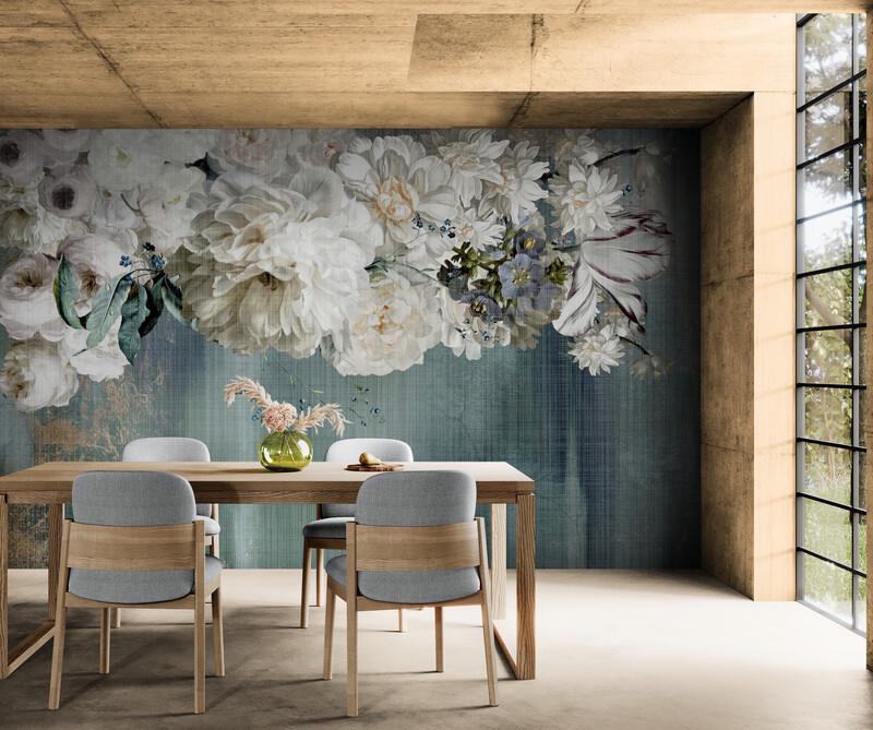 Фотообои Белые пионы (S1986)