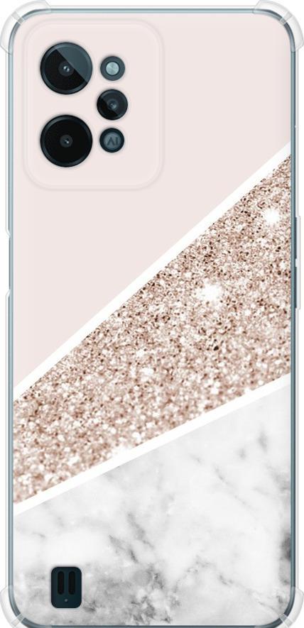 Чехол на Realme C31 Пастельный мрамор (4342sp-2593-42517)