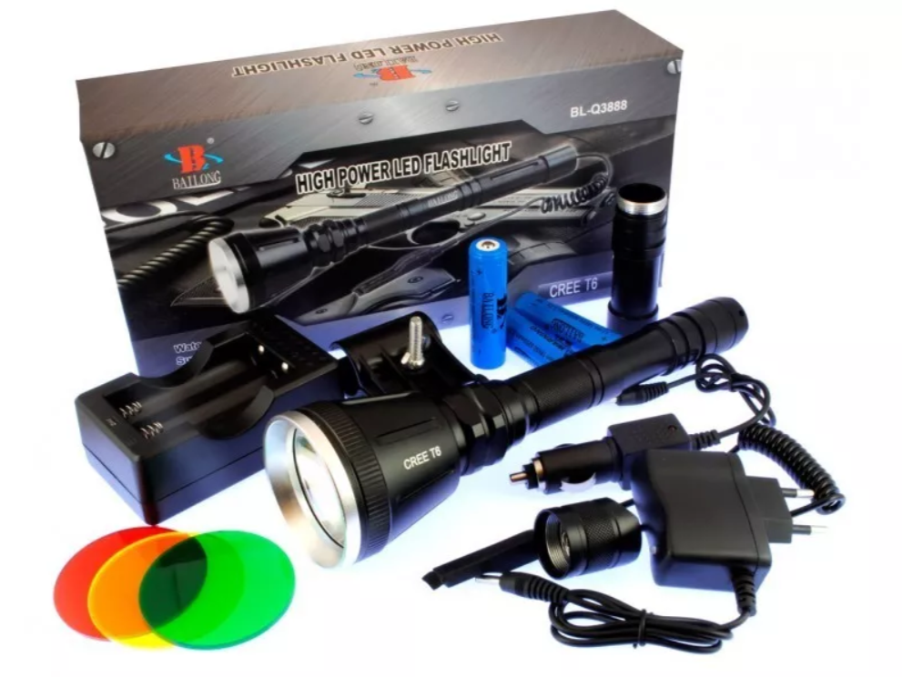 Ліхтар-трансформер BL-Q3888 з виносною кнопкою та фільтрами