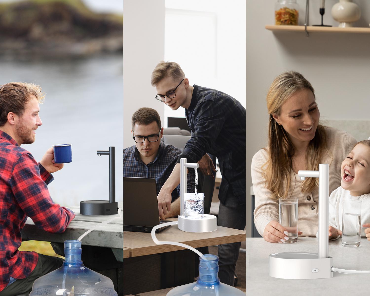 Насос електричний HotFrost A32 автоматичний акумуляторний для 19 л бутлів Білий (630042) - фото 3 Насос електричний HotFrost A32 автоматичний акумуляторний для 19 л бутлів Білий (630042) - фото 3