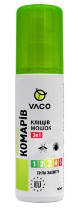 Спрей від комарів/кліщів і мошок VACO 3в1 100 мл (2654508673)