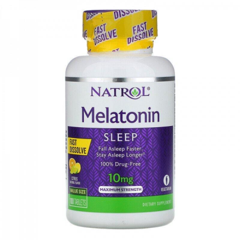 Мелатонин Natrol Melatonin 10 мг цитрусовый пунш 100 таблеток (NTL-07166)