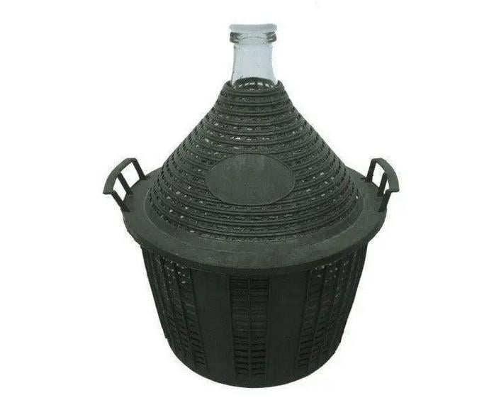 Бутель скляний Ambrosio у пластиковому кошику 20 л (ПР 645020)