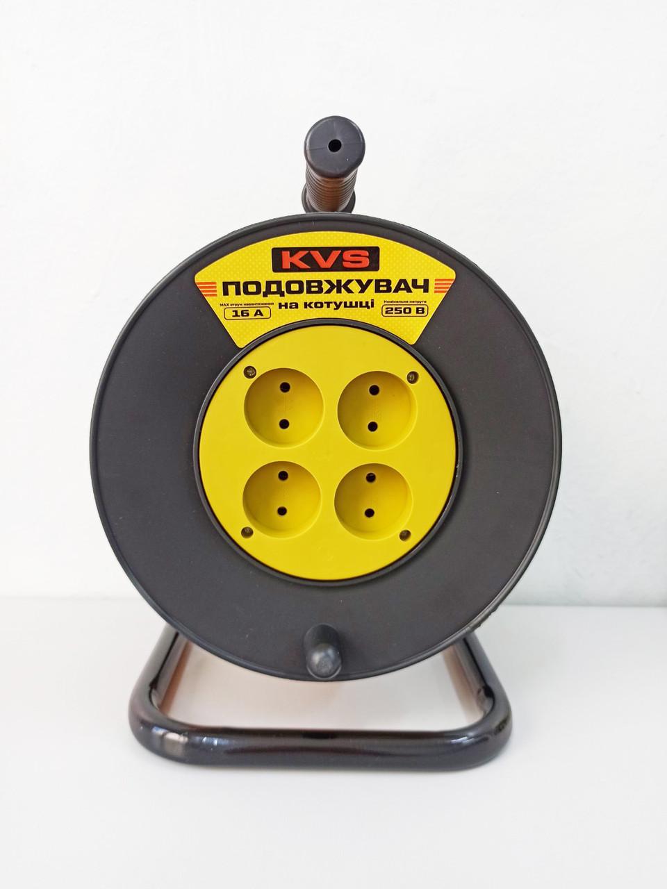 Удлинитель на катушке KVS 30 м 4 кВт 2х2,5 мм² (KVS-В4-2x2.5-30) - фото 4