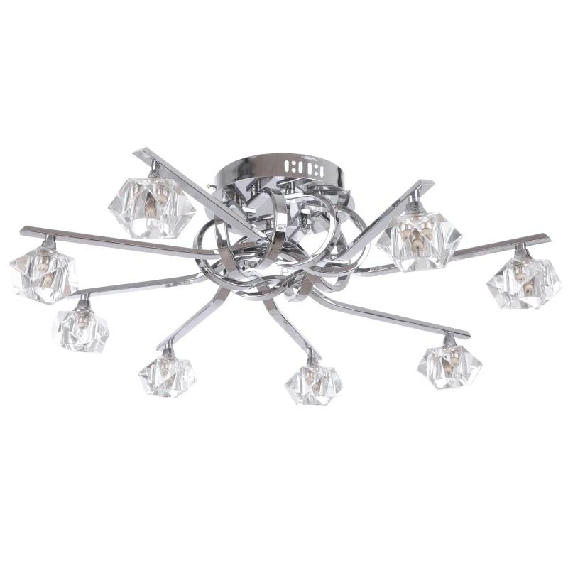 Люстра потолочная галогенная Brille BR-372S/8 CHR