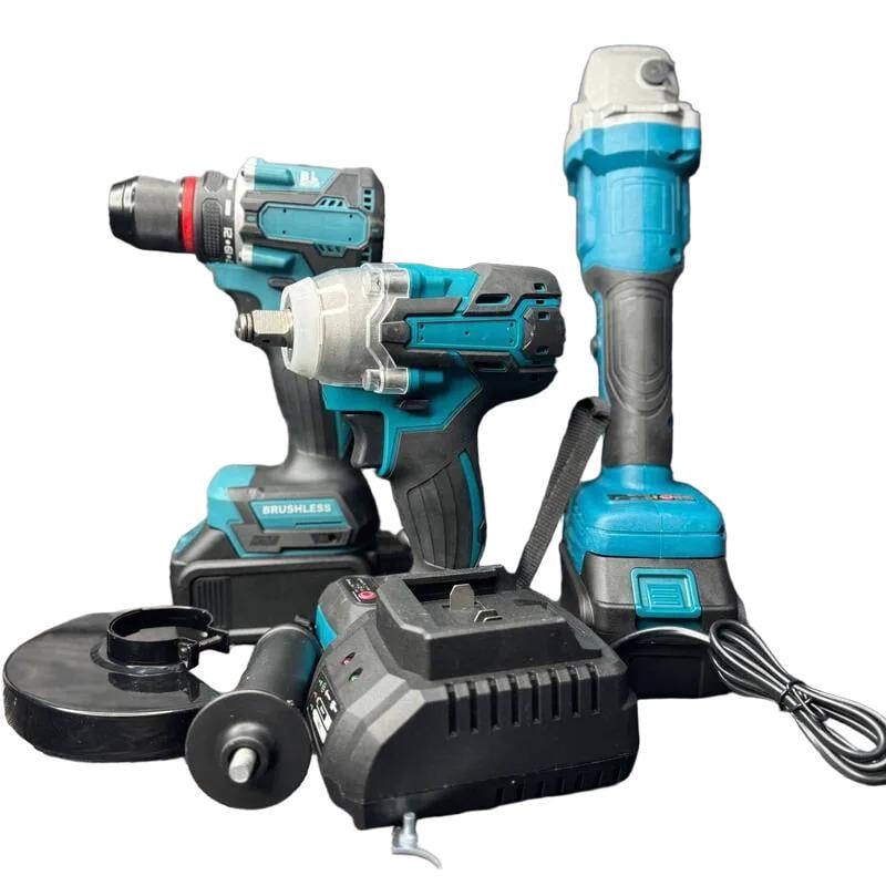 Набір інструментів 3в1 шуруповерт/гайковерт/кутова шліфувальна машина (45162-9713_3670) - фото 4 Набір інструментів 3в1 шуруповерт/гайковерт/кутова шліфувальна машина (45162-9713_3670) - фото 4