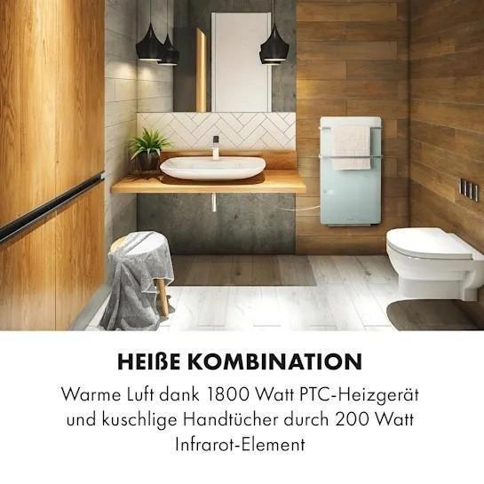 Инфракрасный обогреватель для ванной комнаты KLARSTEIN Hot Spot Crystal Flow LED (10035035) - фото 2