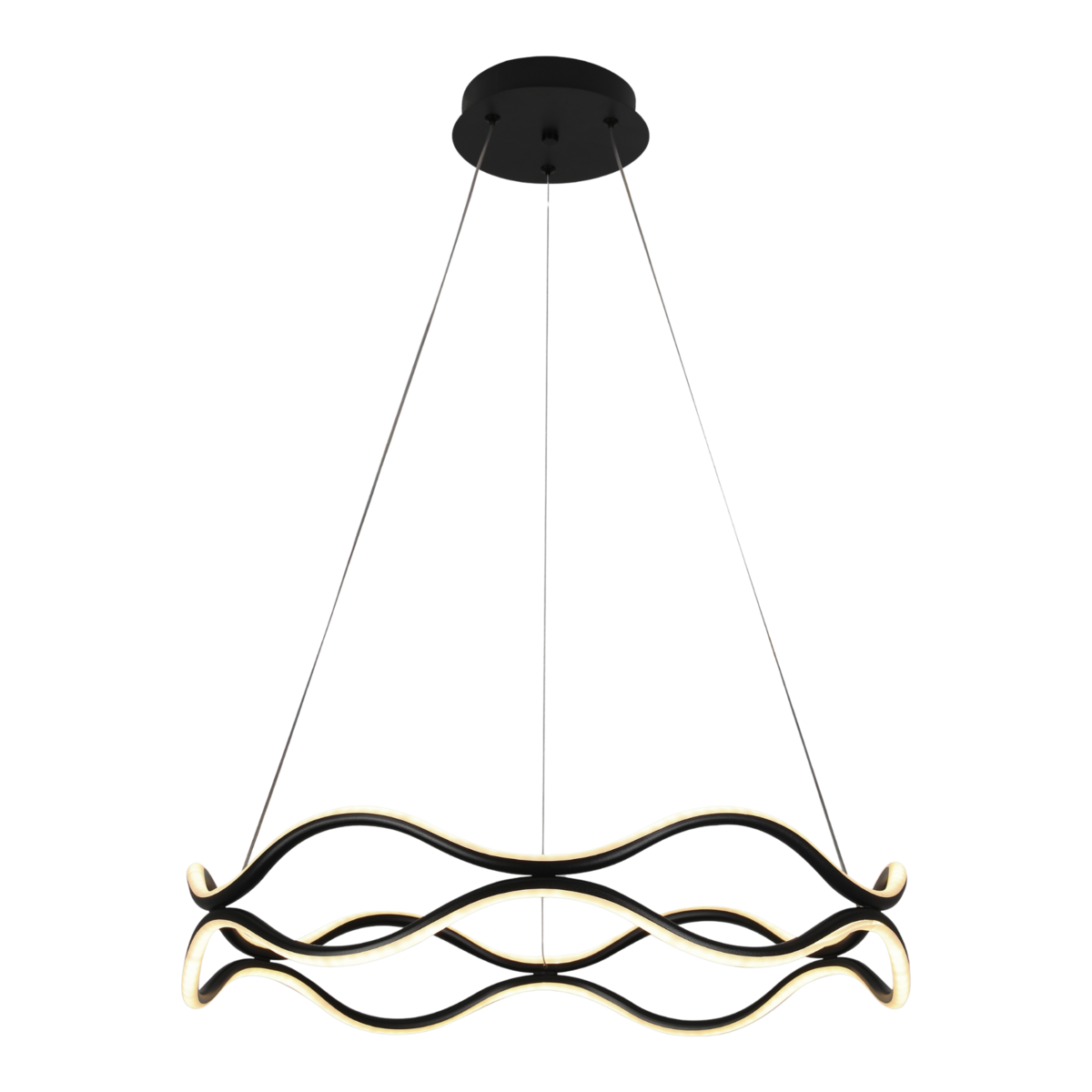 Люстра подвесная светодиодная Light House SRS-19633 BK 122W Черный